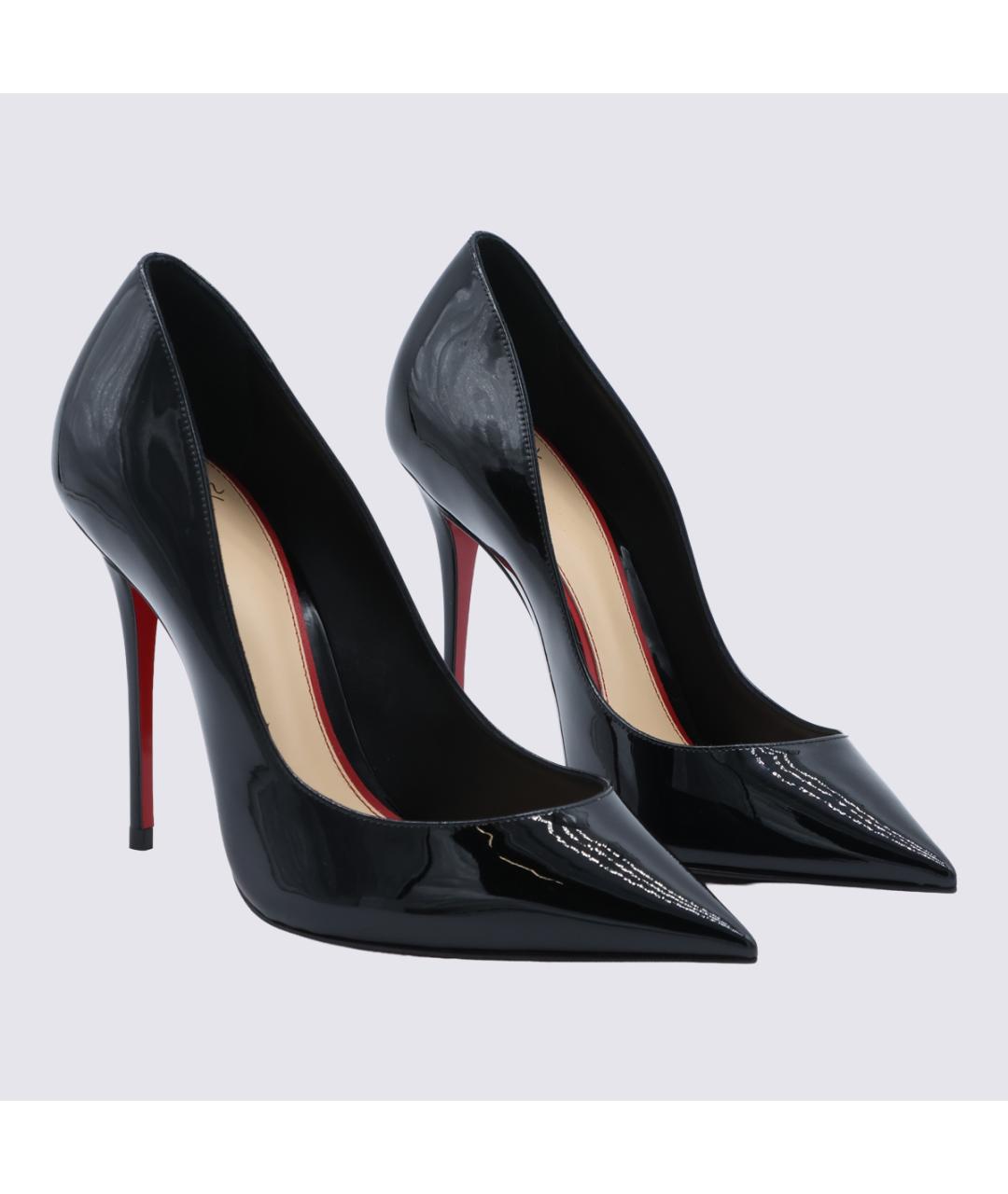 CHRISTIAN LOUBOUTIN Черные туфли из лакированной кожи, фото 2