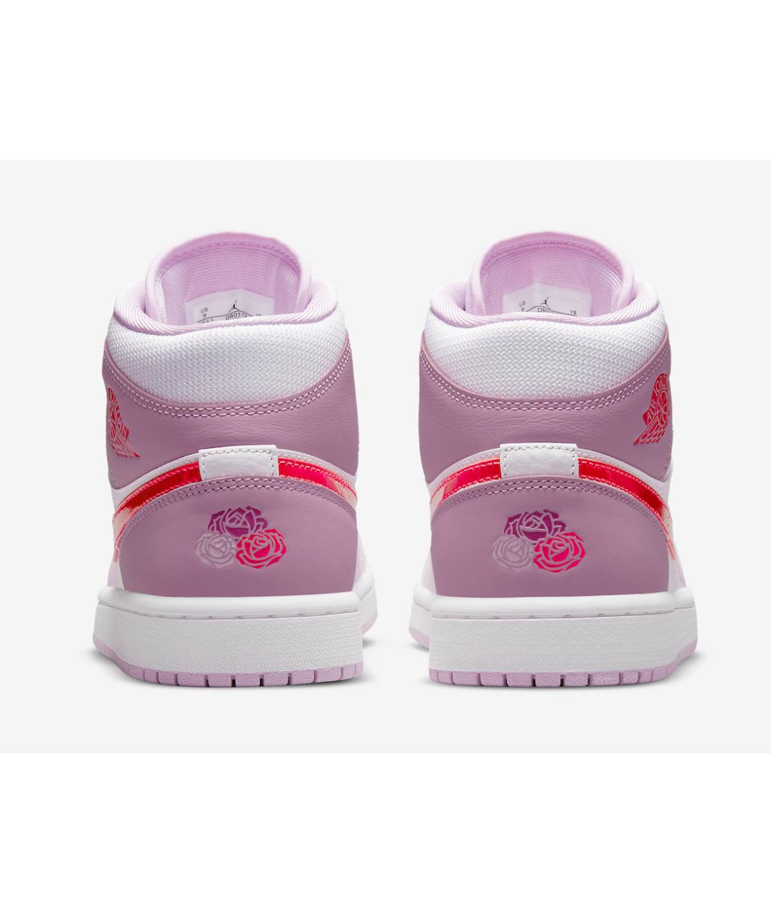 JORDAN Розовые кожаные кроссовки, фото 3