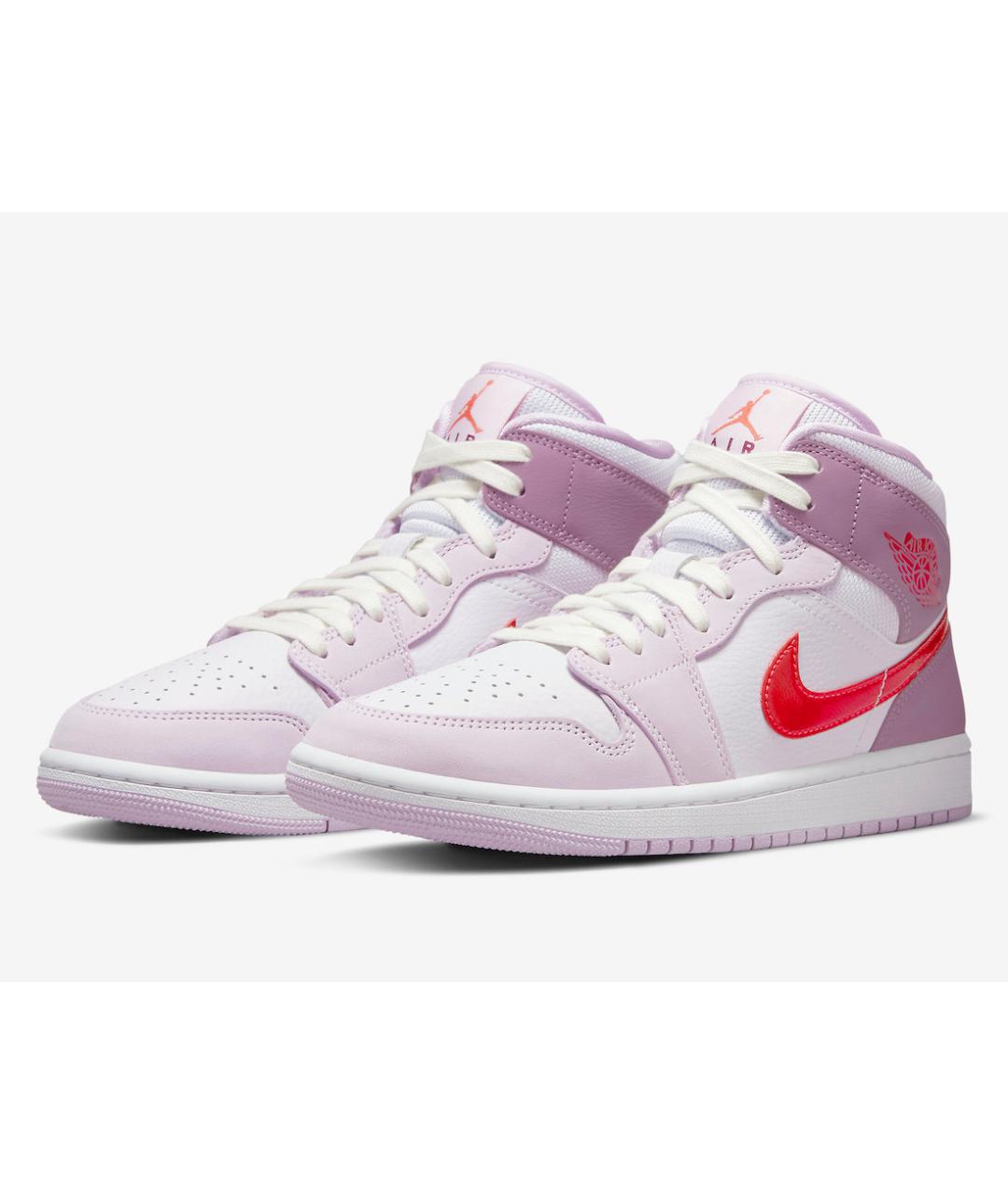 JORDAN Розовые кожаные кроссовки, фото 2