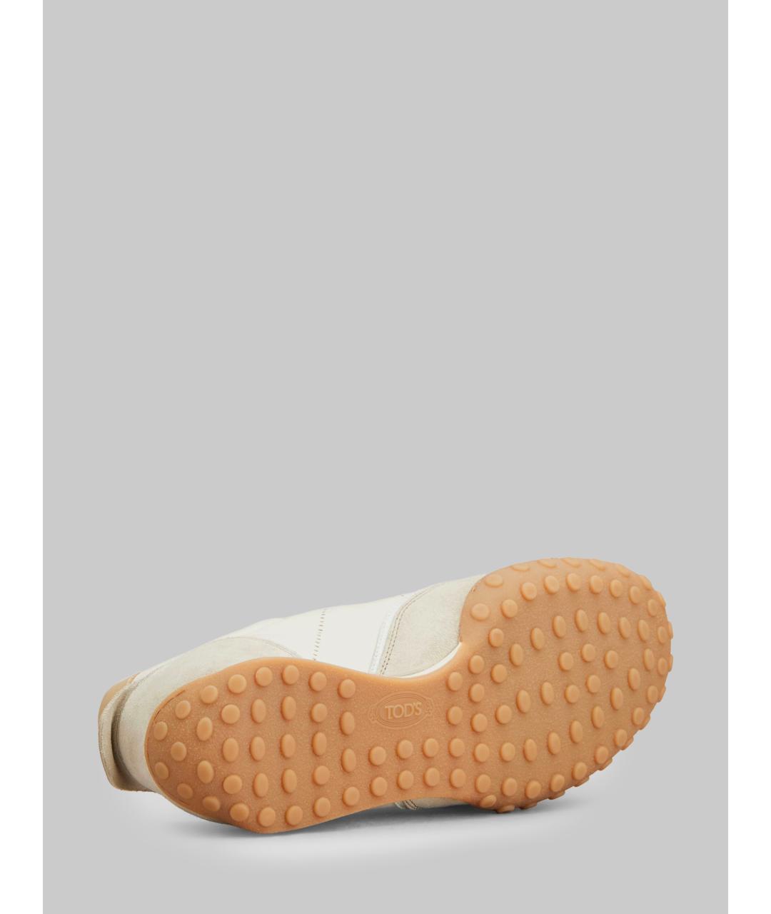 TOD'S Белые кожаные кроссовки, фото 4