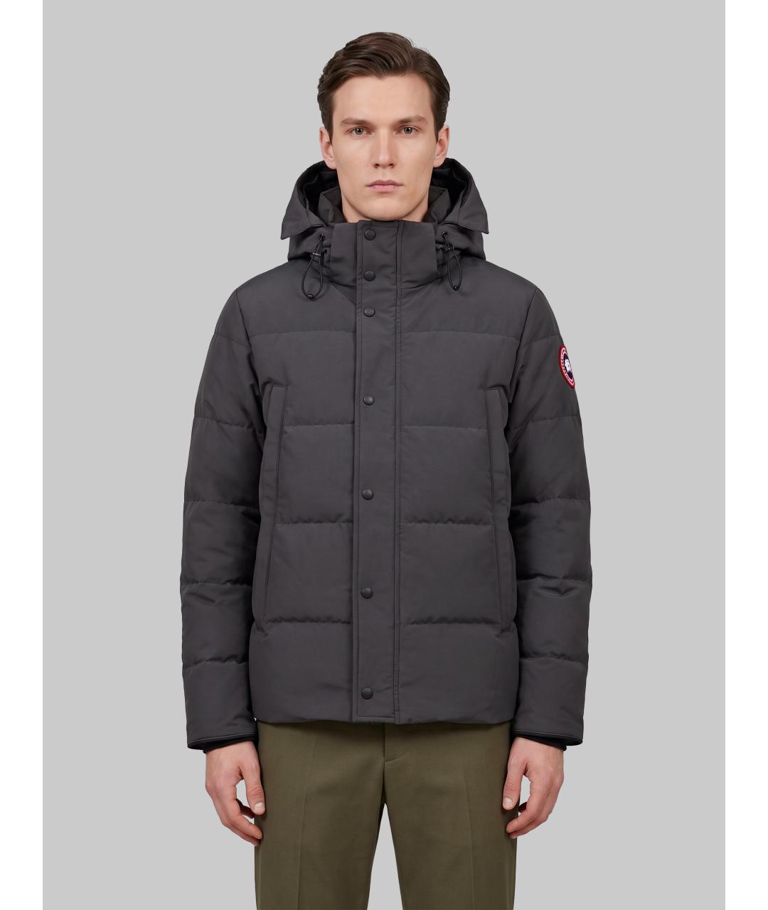 CANADA GOOSE Серая полиэстеровая парка, фото 2