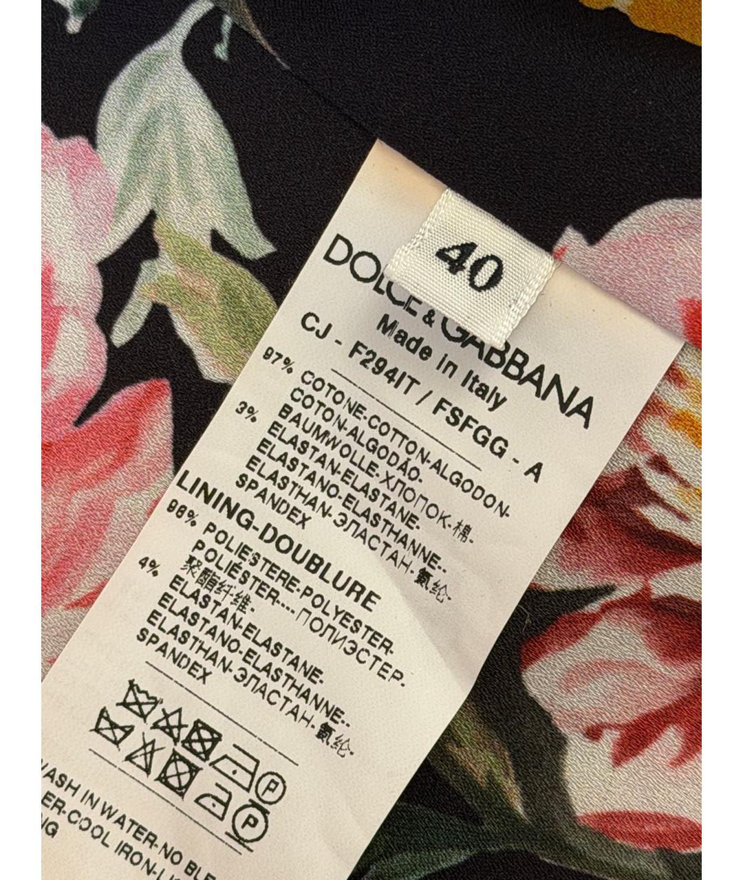 DOLCE&GABBANA Мульти хлопковый жакет/пиджак, фото 3