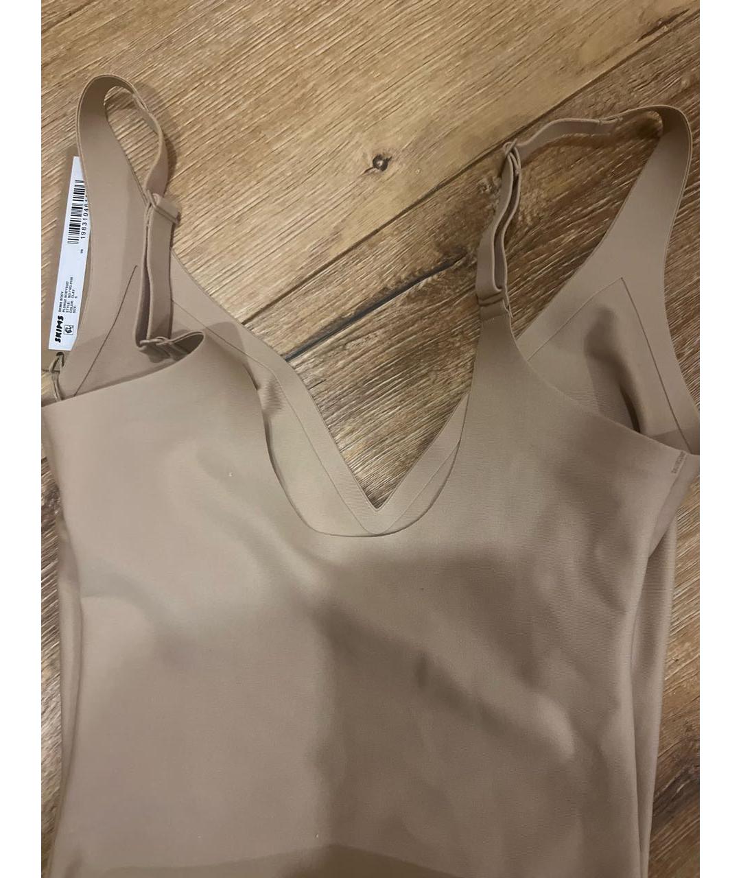 SKIMS Бежевое полиамидовое боди, фото 8
