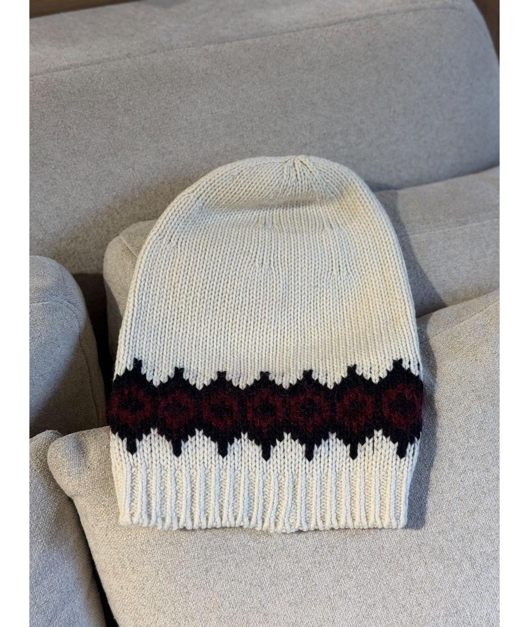 GUCCI Белая шапка, фото 2