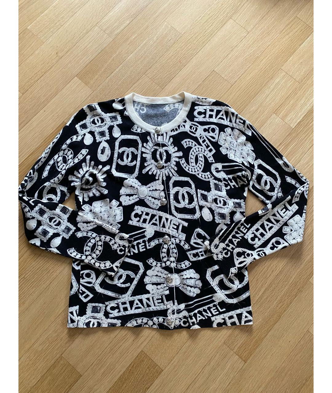 CHANEL Черный кашемировый костюм с брюками, фото 9