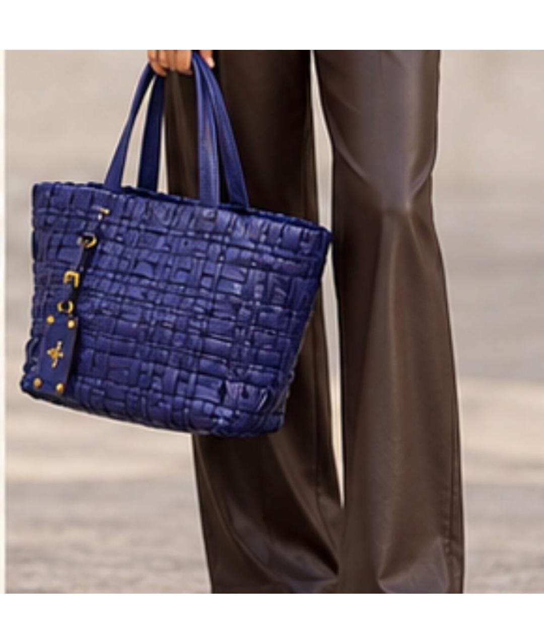 PRADA Фиолетовая кожаная сумка через плечо, фото 2