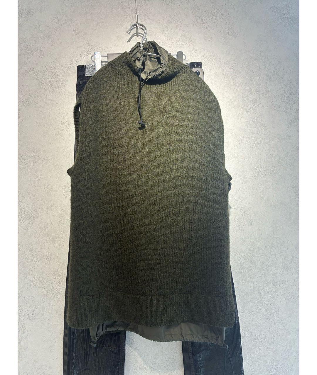 3.1 PHILLIP LIM Хаки шерстяная жилетка, фото 6