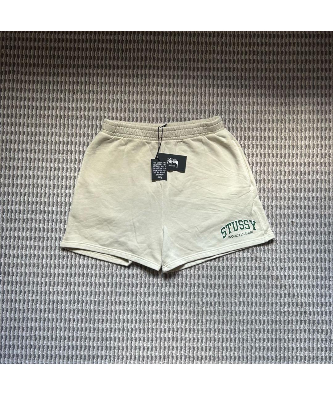 STUSSY Бежевые хлопковые шорты, фото 8