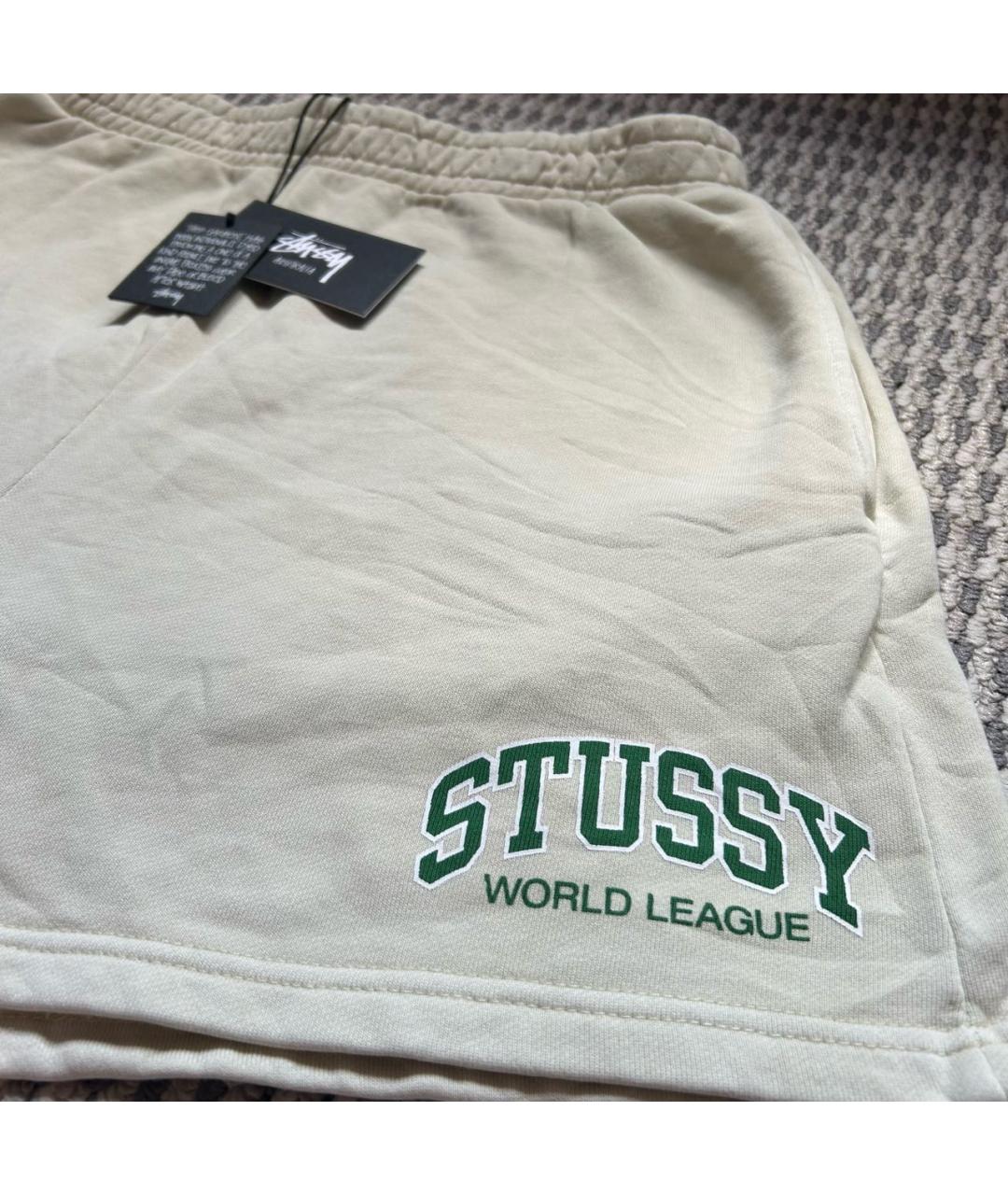 STUSSY Бежевые хлопковые шорты, фото 2