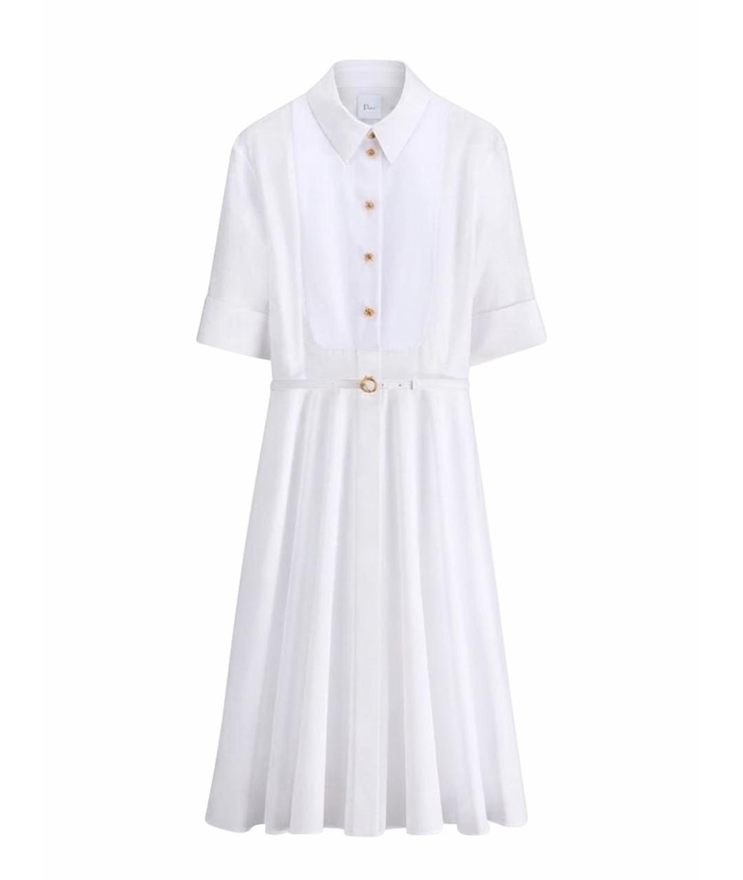CHRISTIAN DIOR Белое хлопковое повседневное платье, фото 1