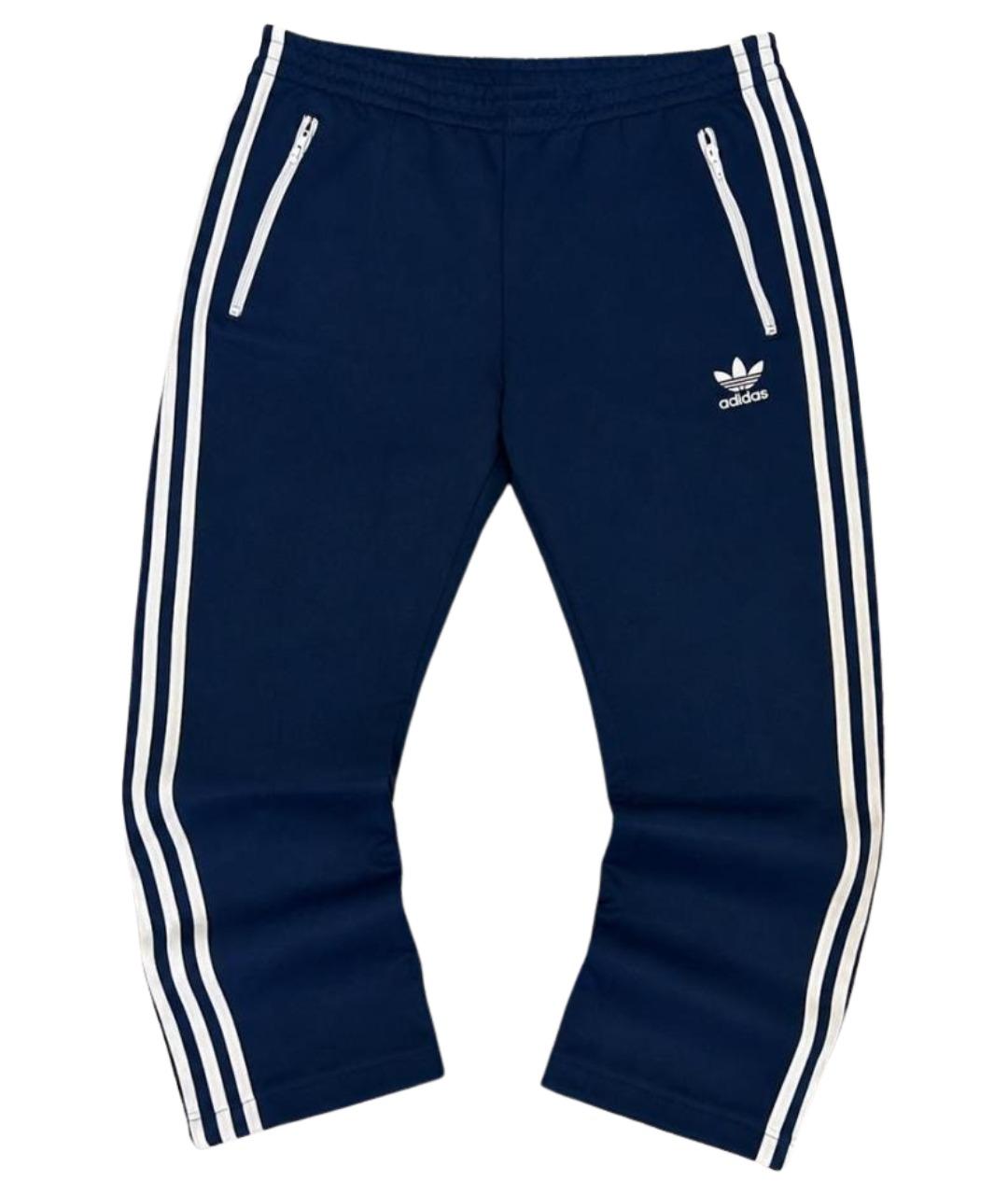 ADIDAS Синие полиэстеровые повседневные брюки, фото 1