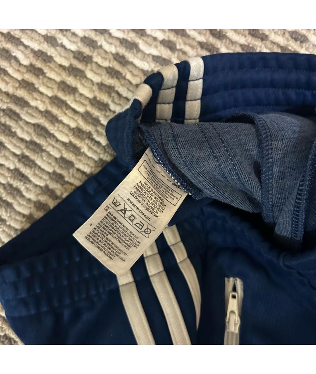 ADIDAS Синие полиэстеровые повседневные брюки, фото 4