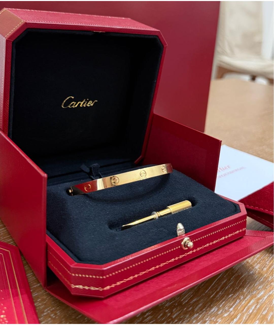 CARTIER Желтый браслет из желтого золота, фото 5