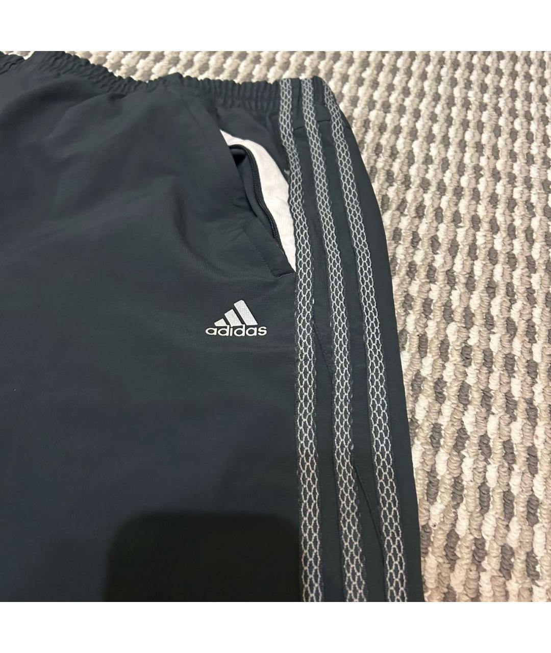 ADIDAS Антрацитовые полиэстеровые повседневные брюки, фото 2