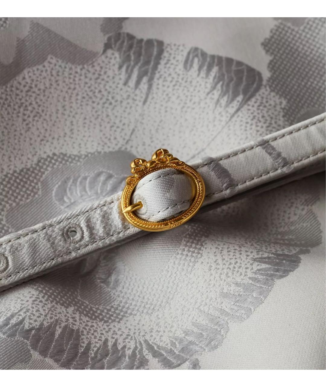 CHRISTIAN DIOR Серое шелковое повседневное платье, фото 5