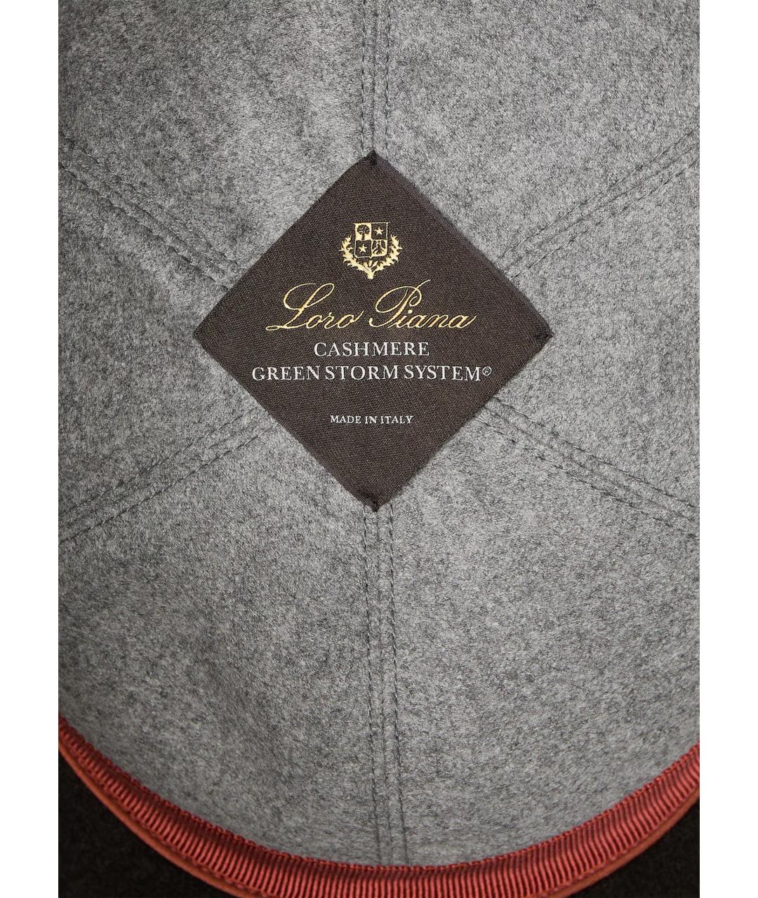 LORO PIANA Хаки кашемировая кепка/бейсболка, фото 3