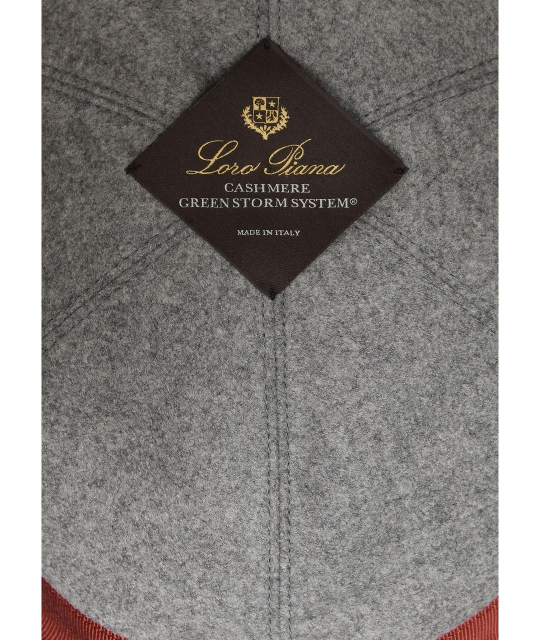LORO PIANA Коричневая кашемировая кепка/бейсболка, фото 3