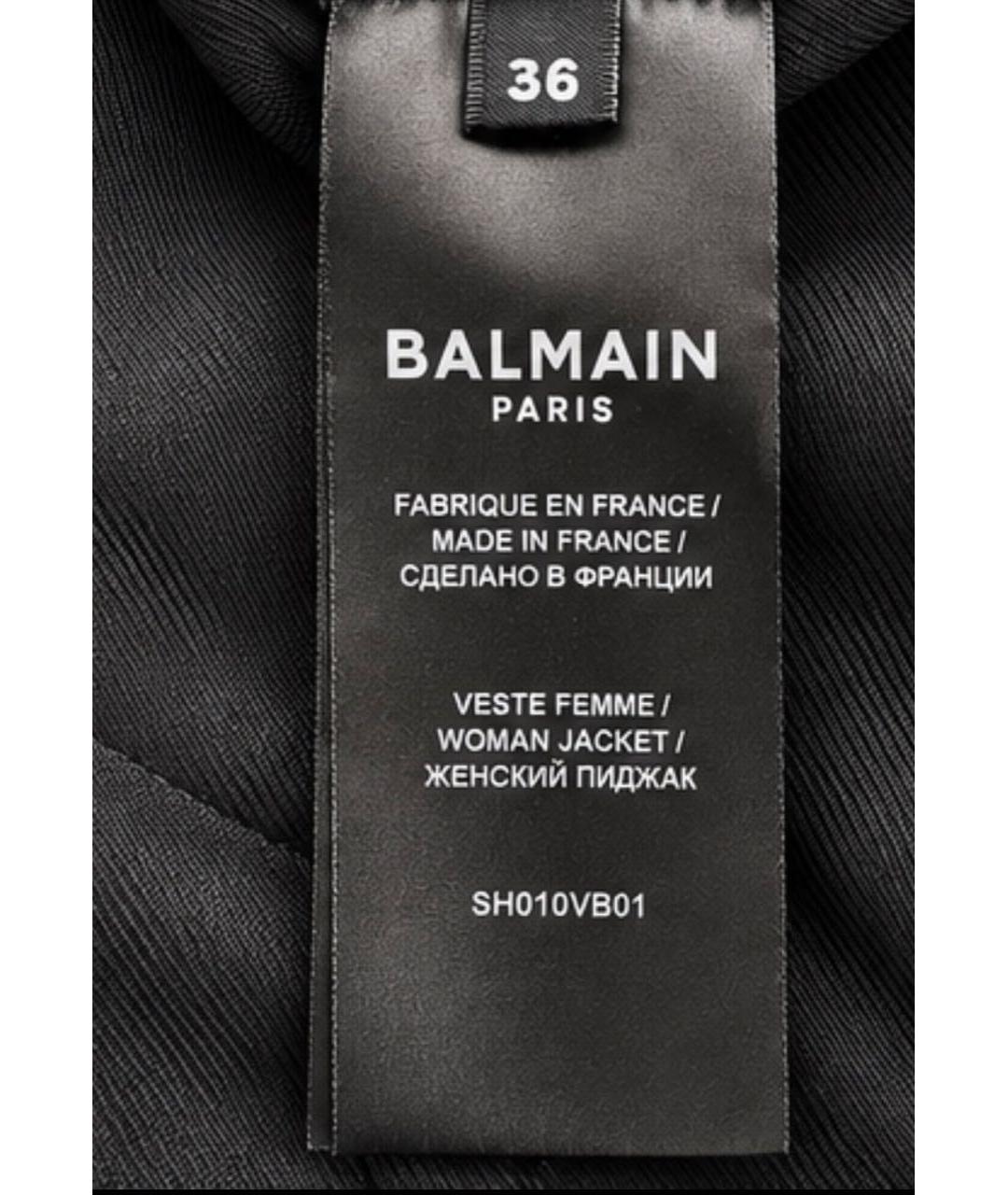 BALMAIN Черный жакет/пиджак, фото 4