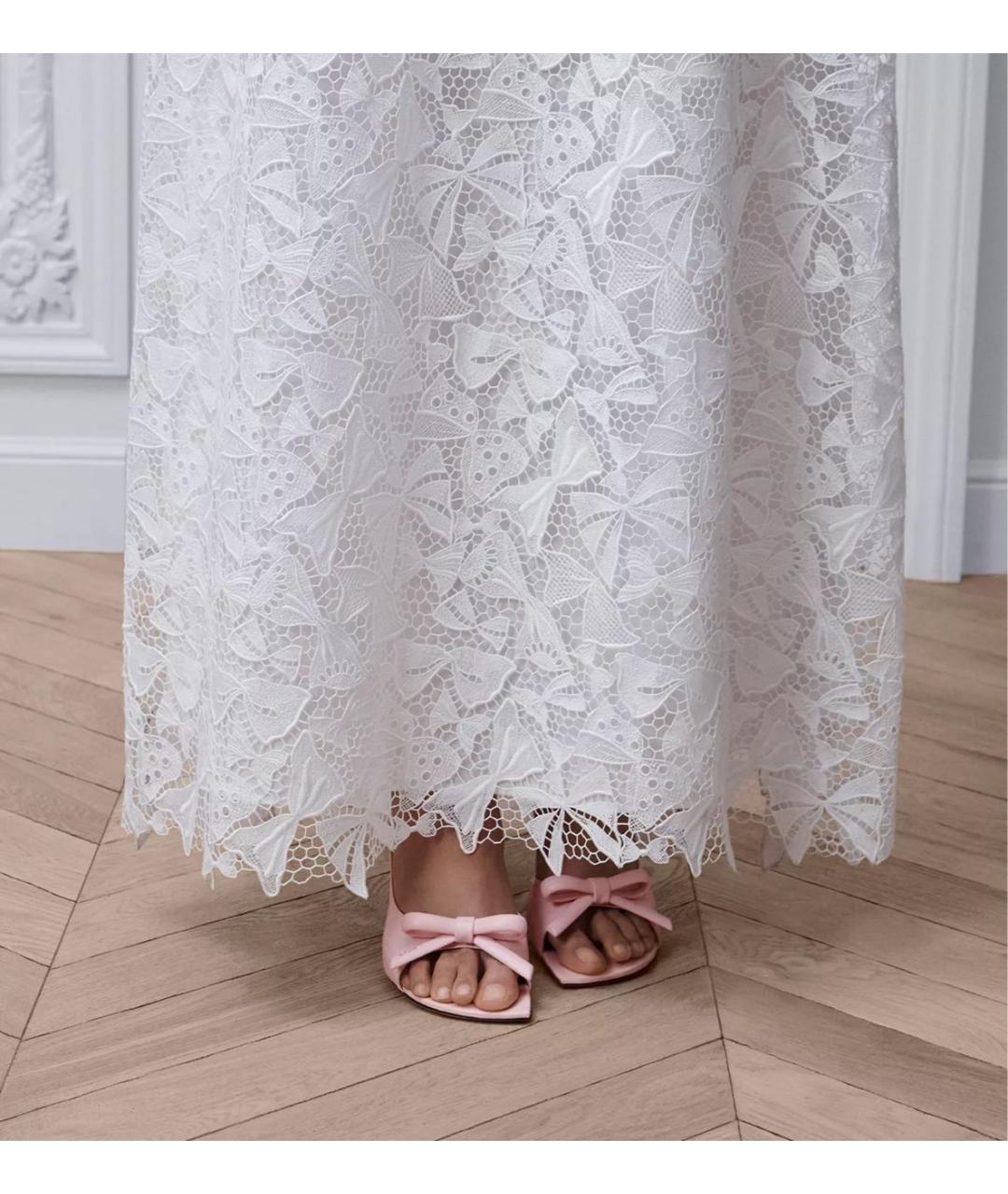 CHRISTIAN DIOR Белое хлопковое вечернее платье, фото 7