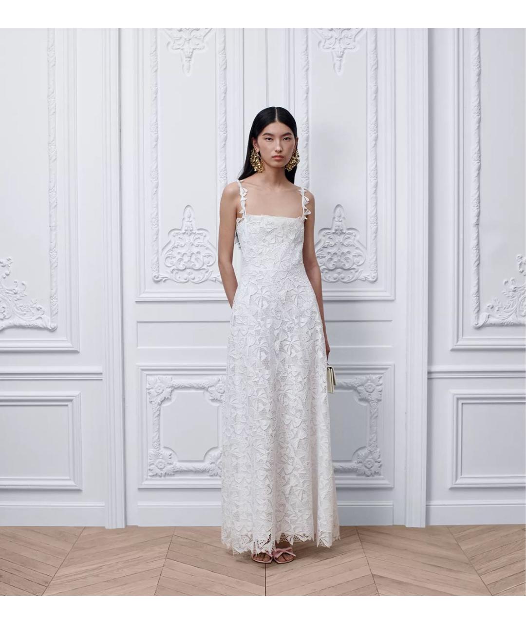 CHRISTIAN DIOR Белое хлопковое вечернее платье, фото 2