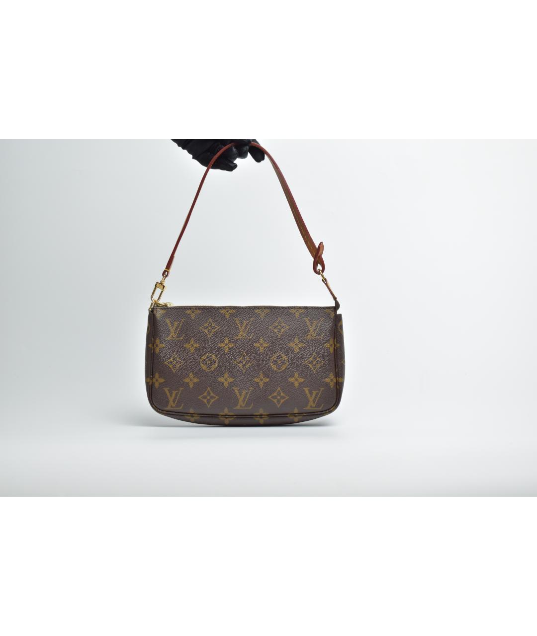 LOUIS VUITTON Коричневая сумка через плечо, фото 3