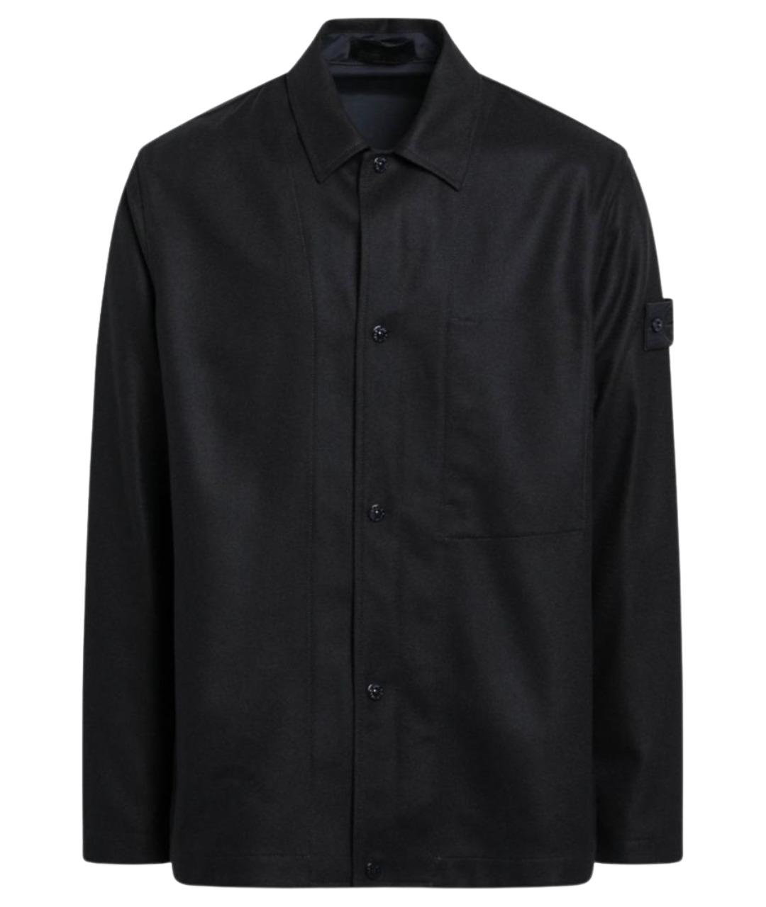 STONE ISLAND Темно-синяя кэжуал рубашка, фото 1
