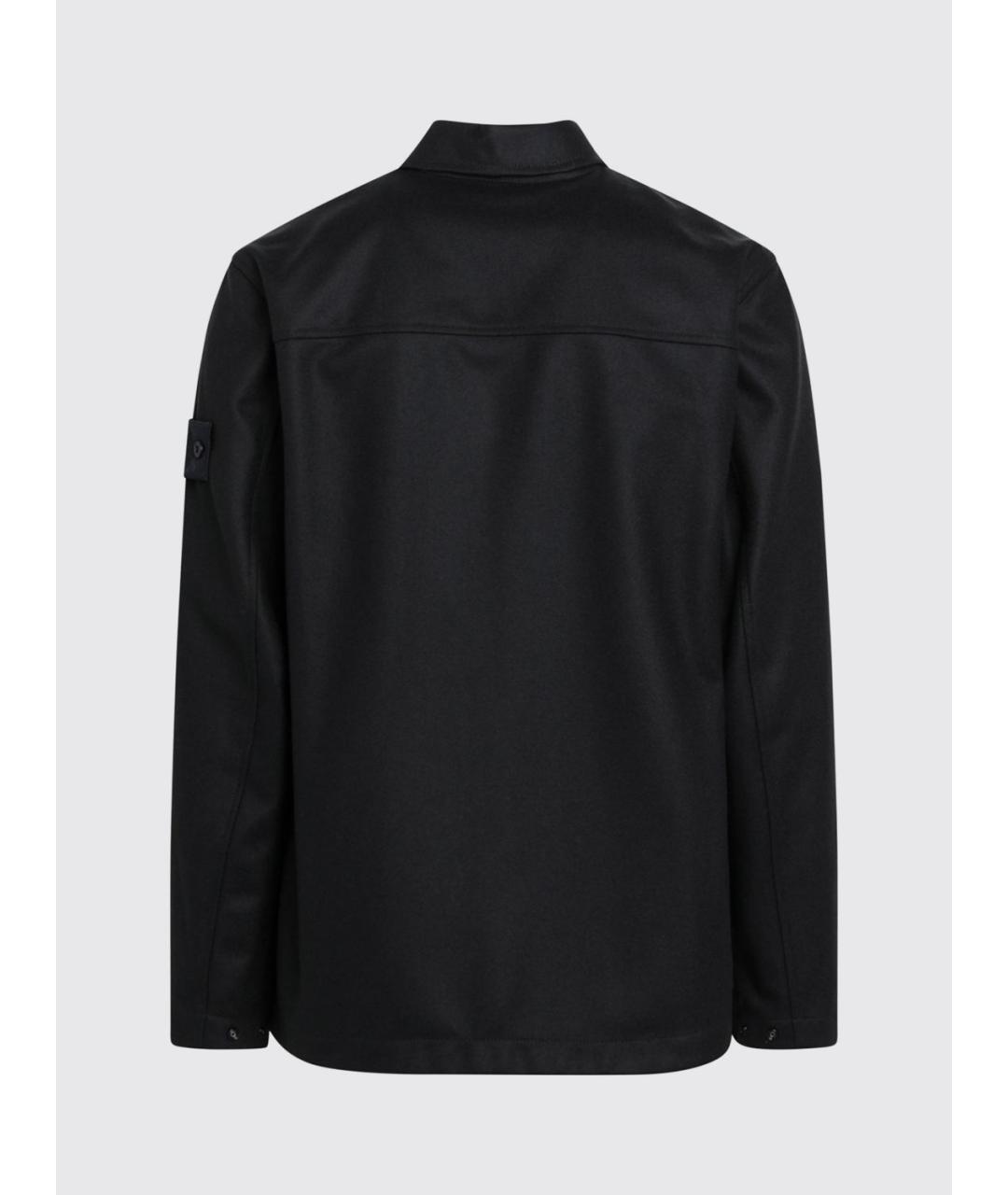 STONE ISLAND Темно-синяя кэжуал рубашка, фото 3