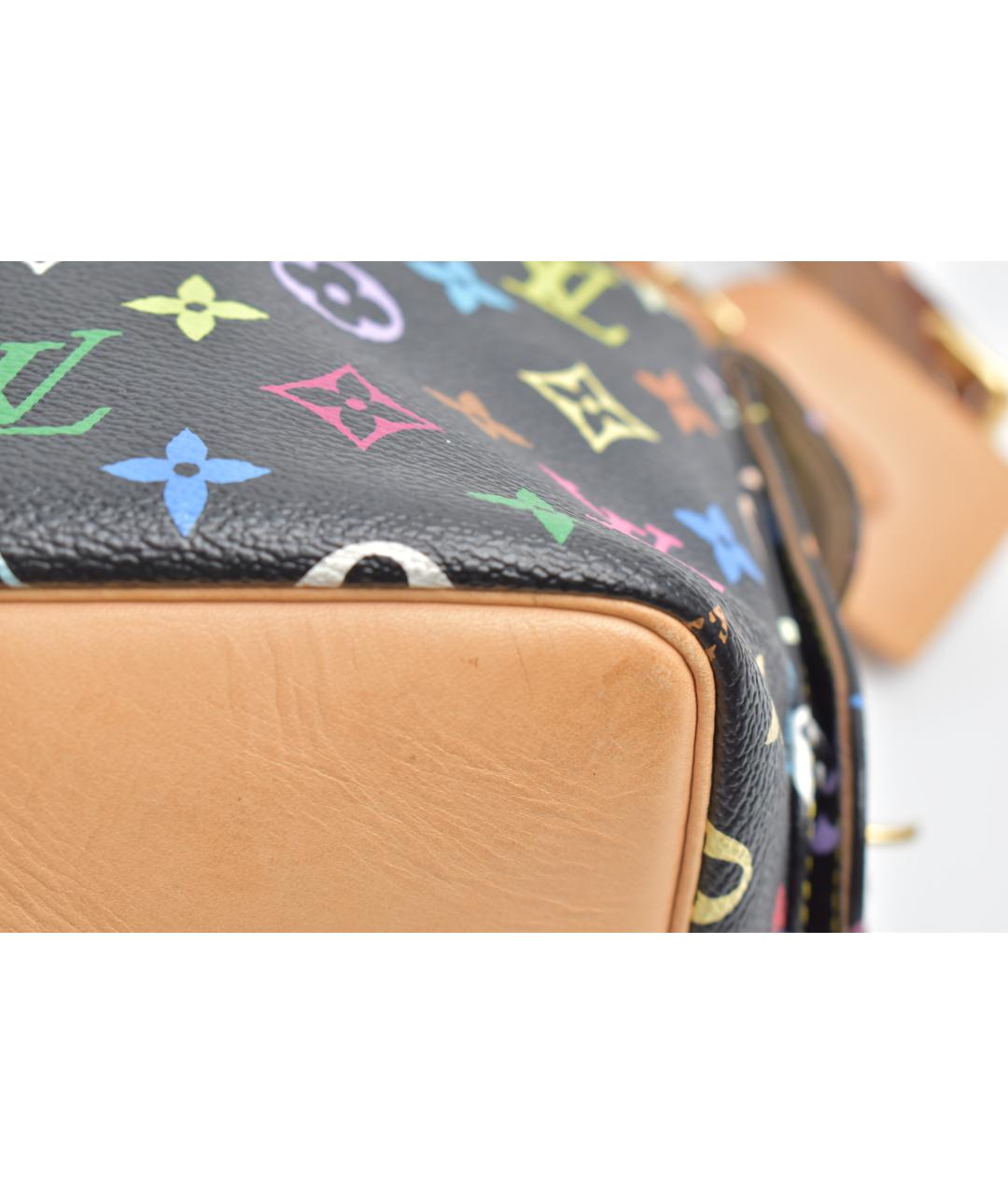 LOUIS VUITTON Черная сумка тоут из канвы, фото 7
