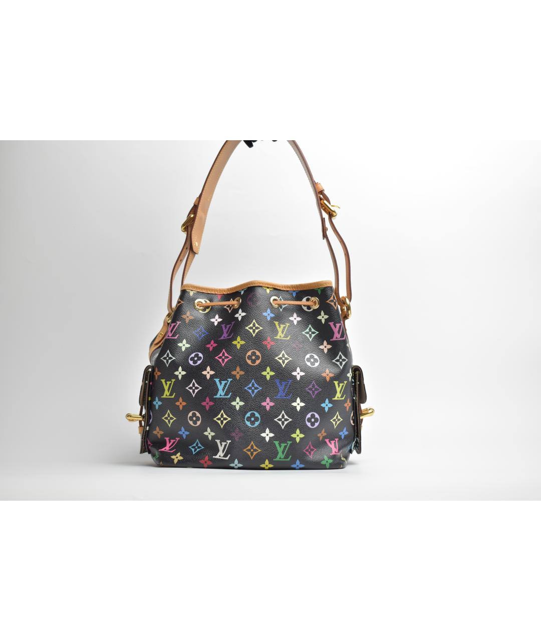 LOUIS VUITTON Черная сумка тоут из канвы, фото 3