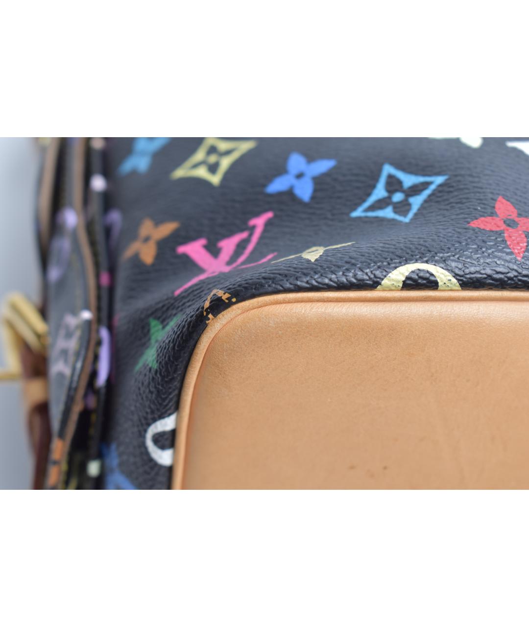 LOUIS VUITTON Черная сумка тоут из канвы, фото 6