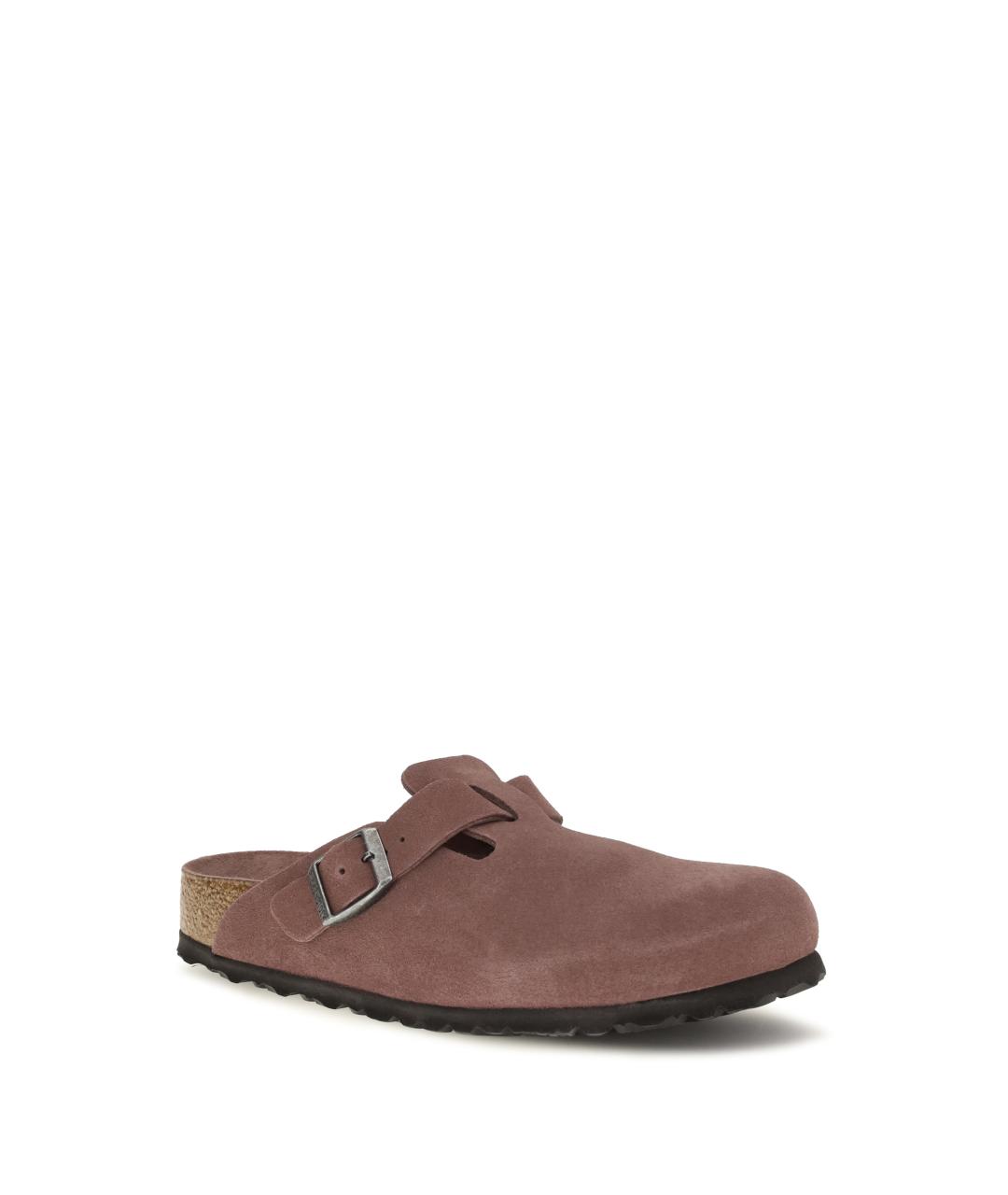 BIRKENSTOCK Коричневые замшевые мюли, фото 2