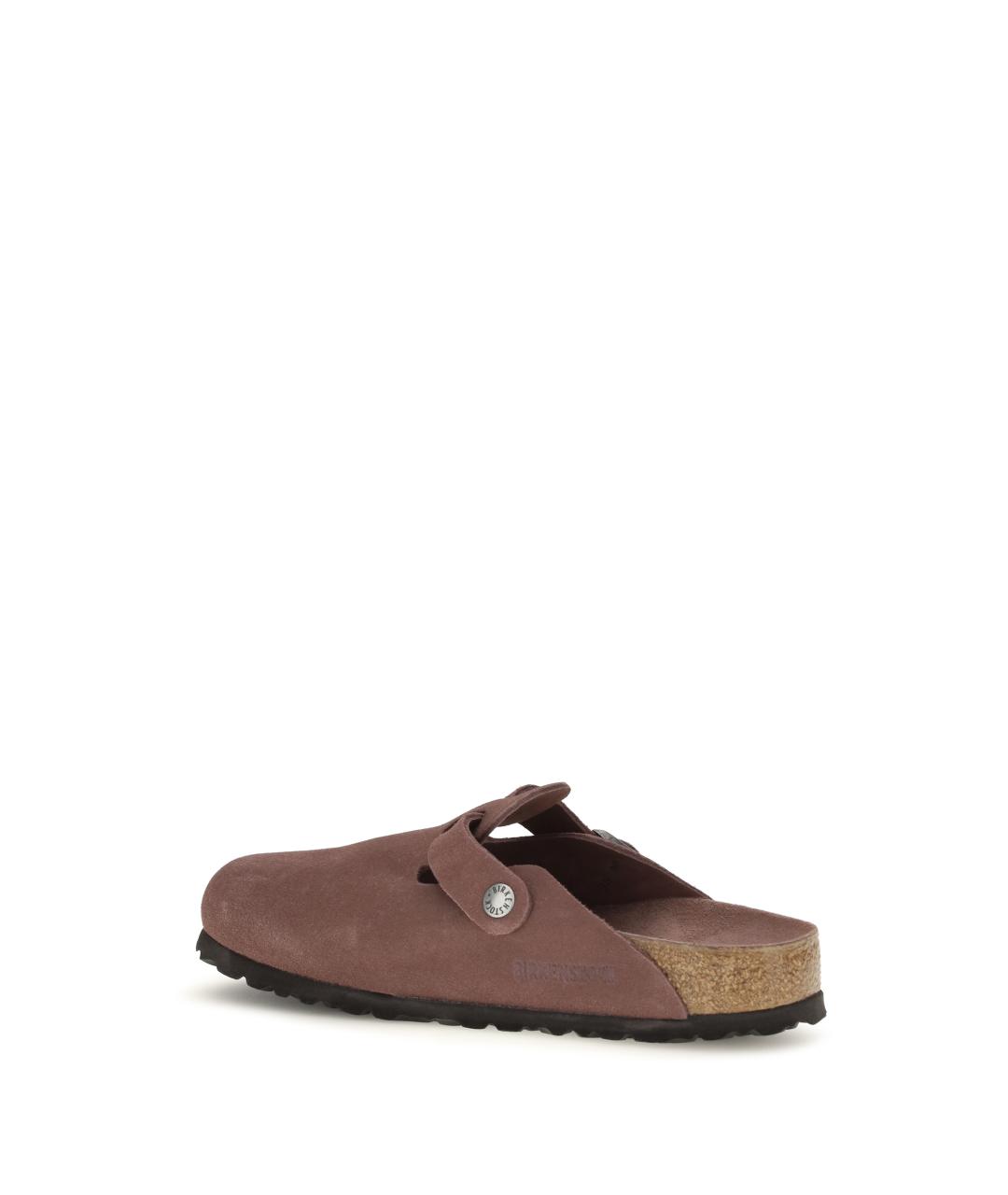 BIRKENSTOCK Коричневые замшевые мюли, фото 3