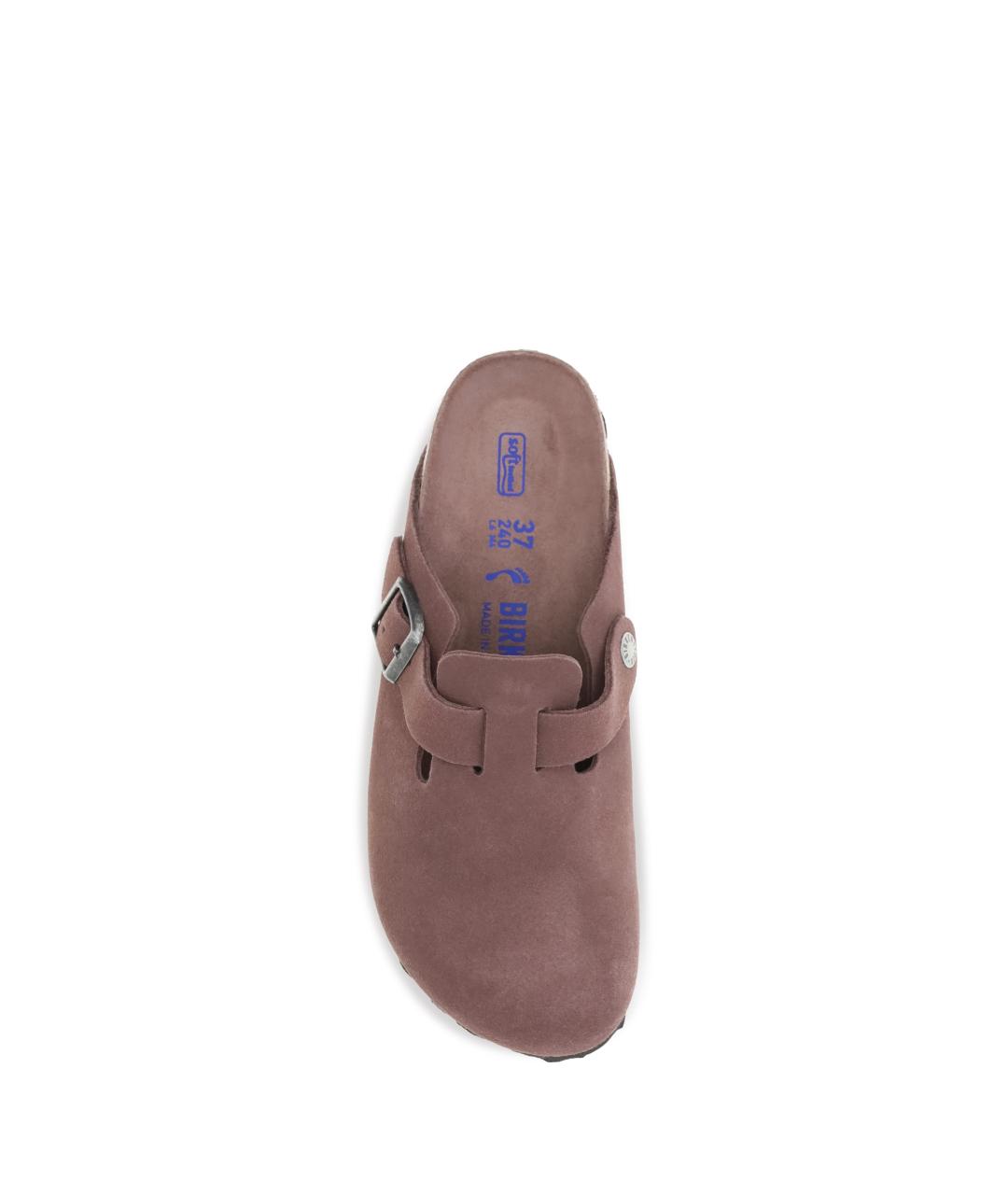 BIRKENSTOCK Коричневые замшевые мюли, фото 4