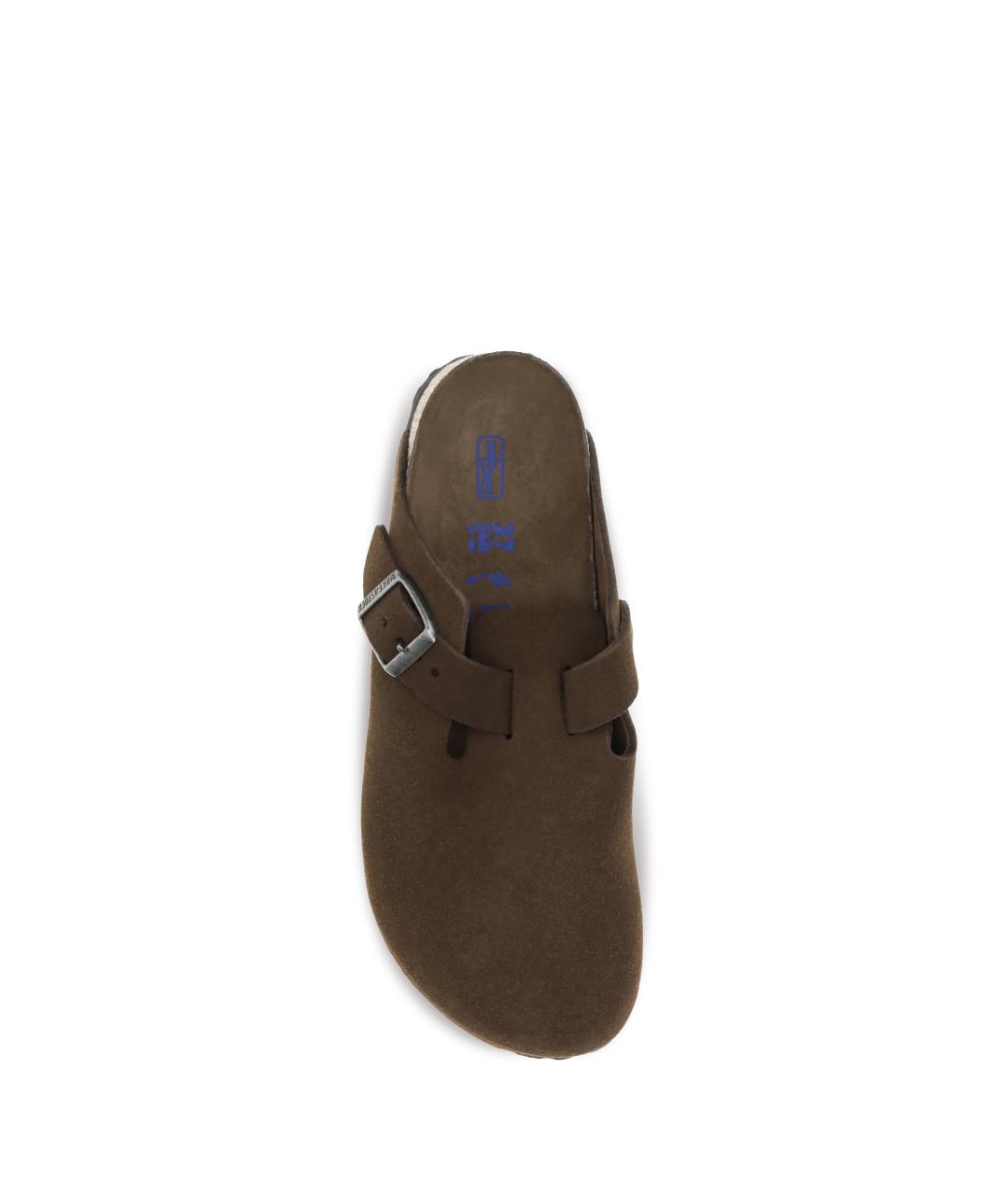 BIRKENSTOCK Коричневые замшевые мюли, фото 4