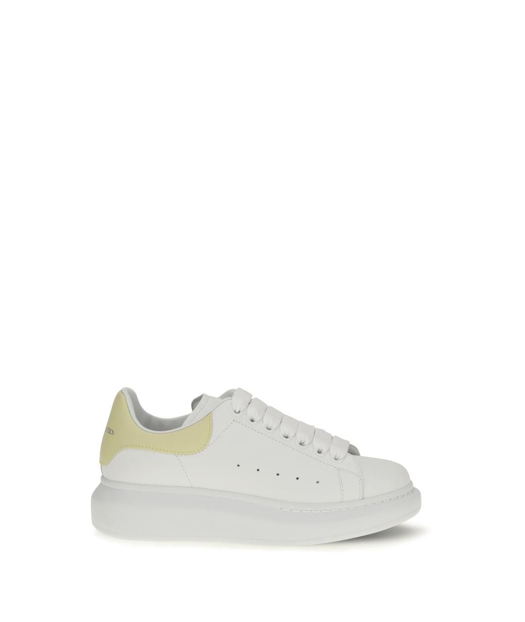 ALEXANDER MCQUEEN Белые кожаные кеды, фото 5