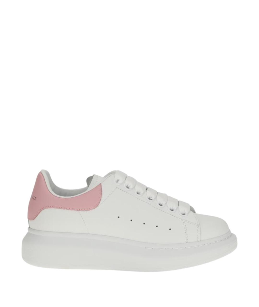 ALEXANDER MCQUEEN Белые кожаные кроссовки, фото 1
