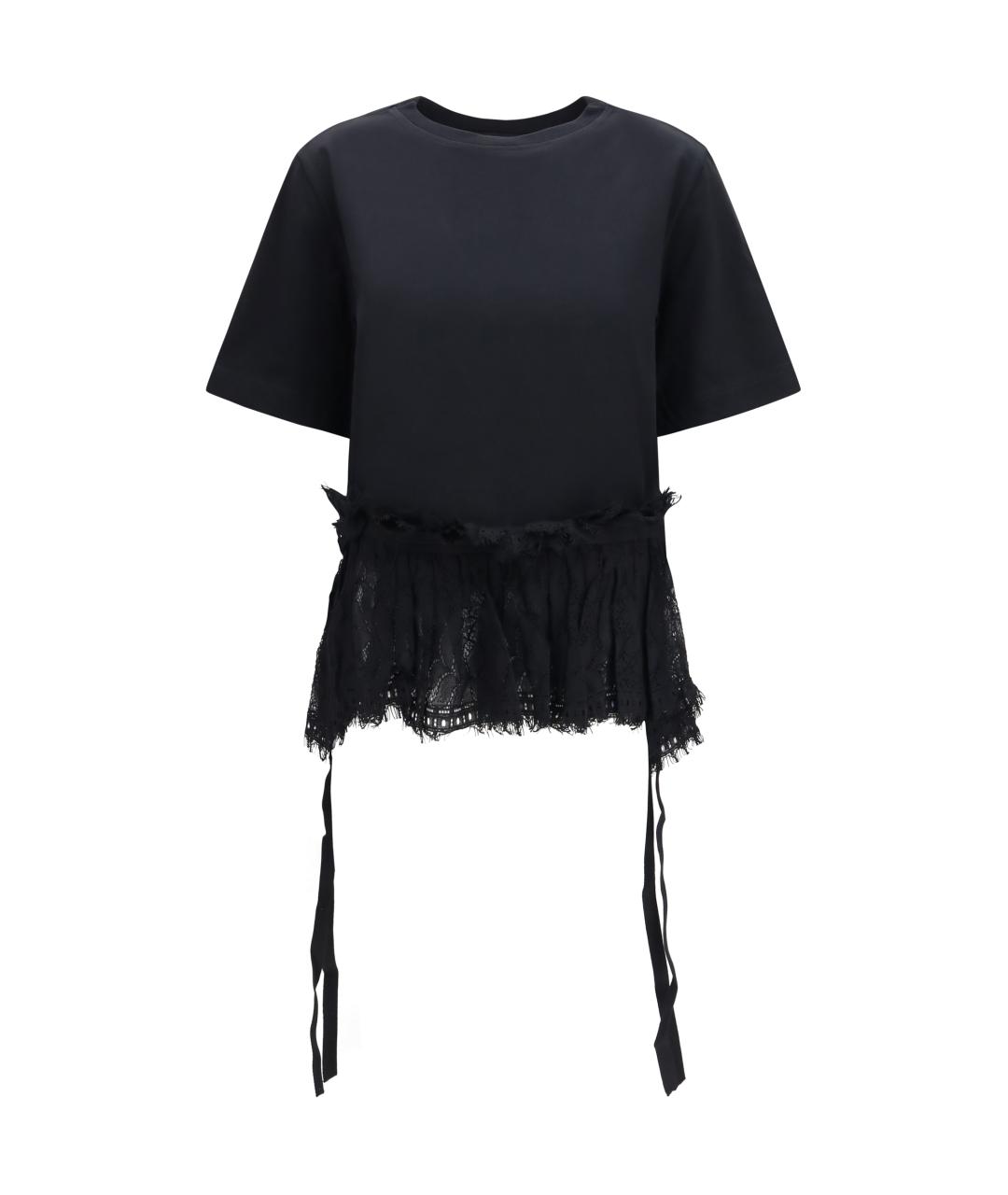 ALEXANDER MCQUEEN Черная футболка, фото 1