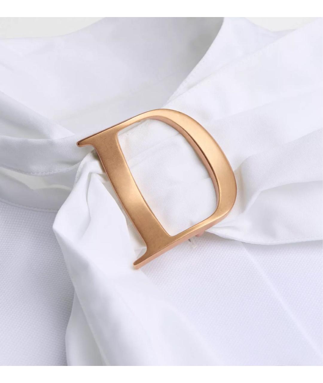 CHRISTIAN DIOR Белая хлопковая блузы, фото 7