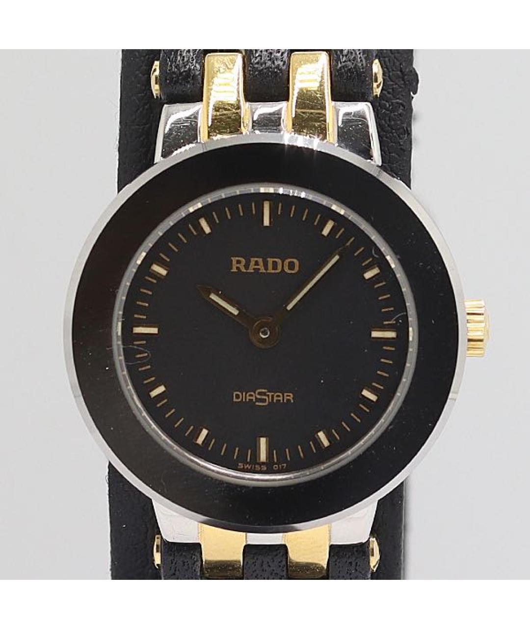 RADO Черные кожаные часы, фото 5