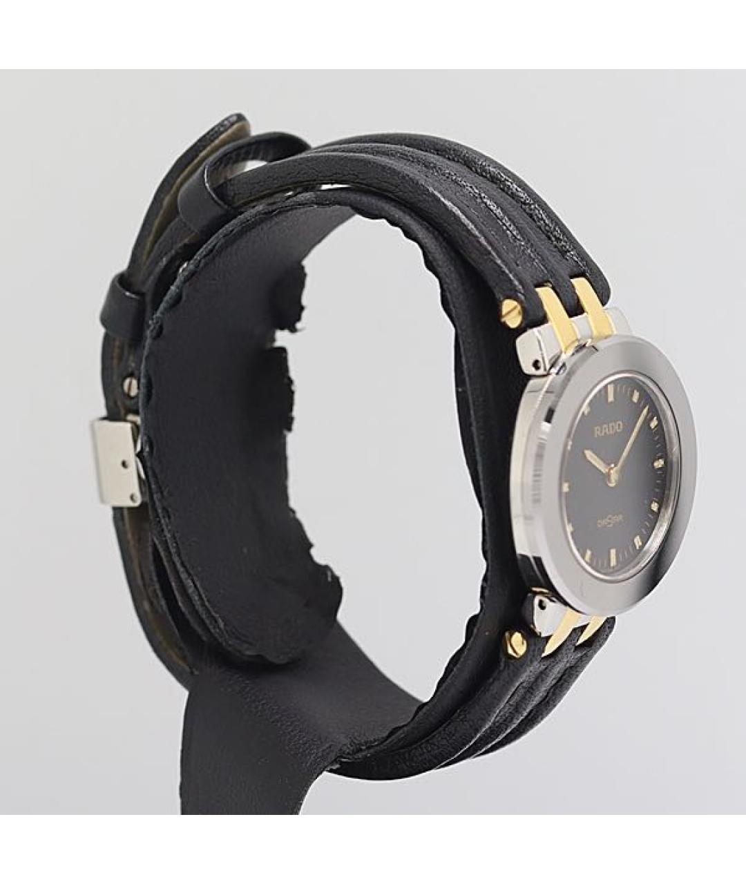 RADO Черные кожаные часы, фото 3