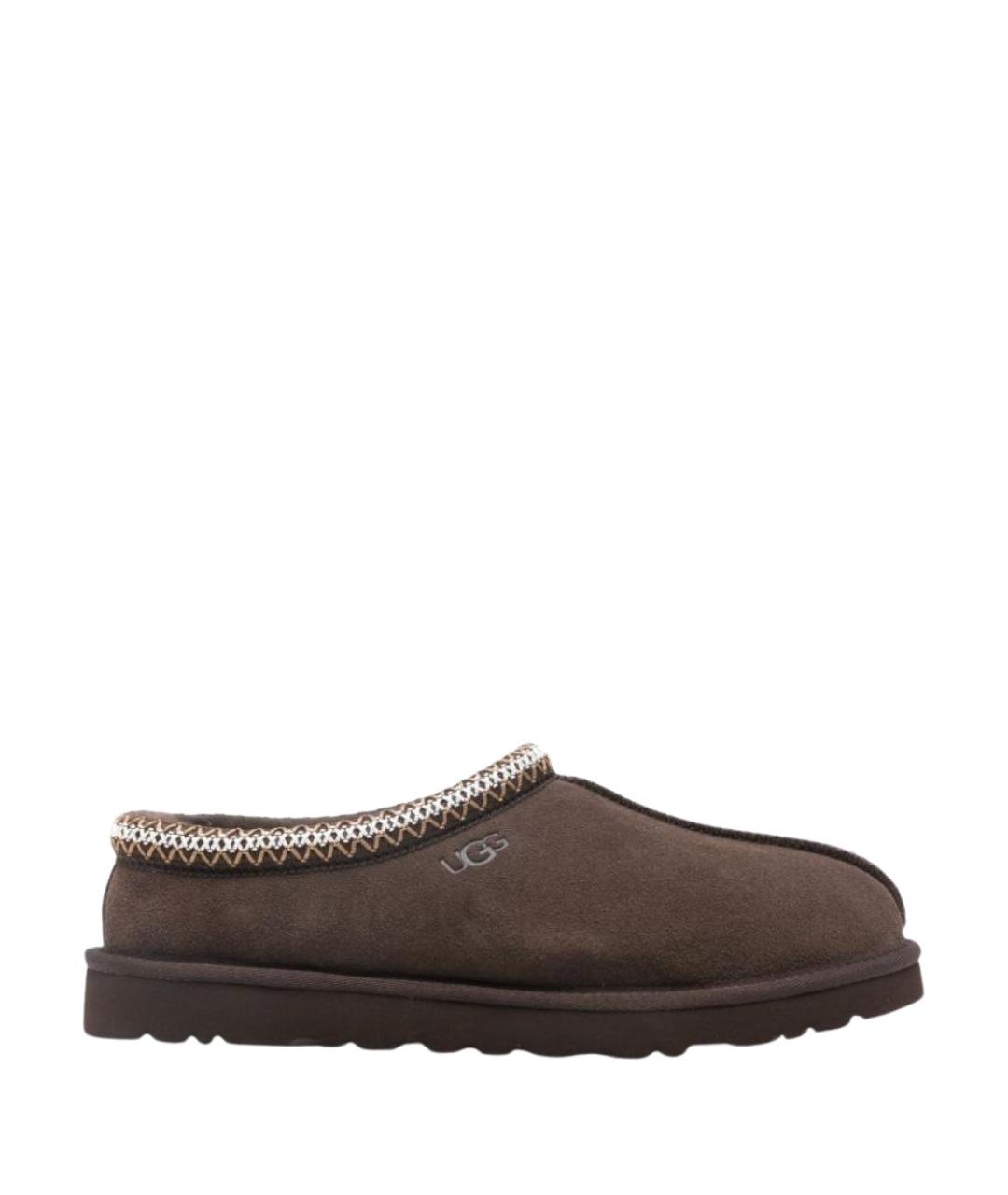 UGG Коричневые кожаные низкие ботинки, фото 1
