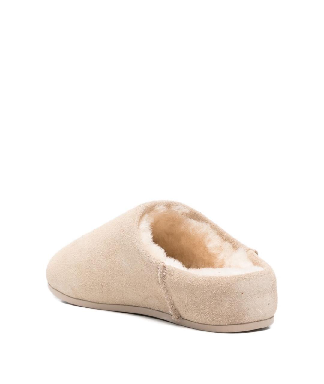 UGG Бежевые замшевые сабо, фото 4