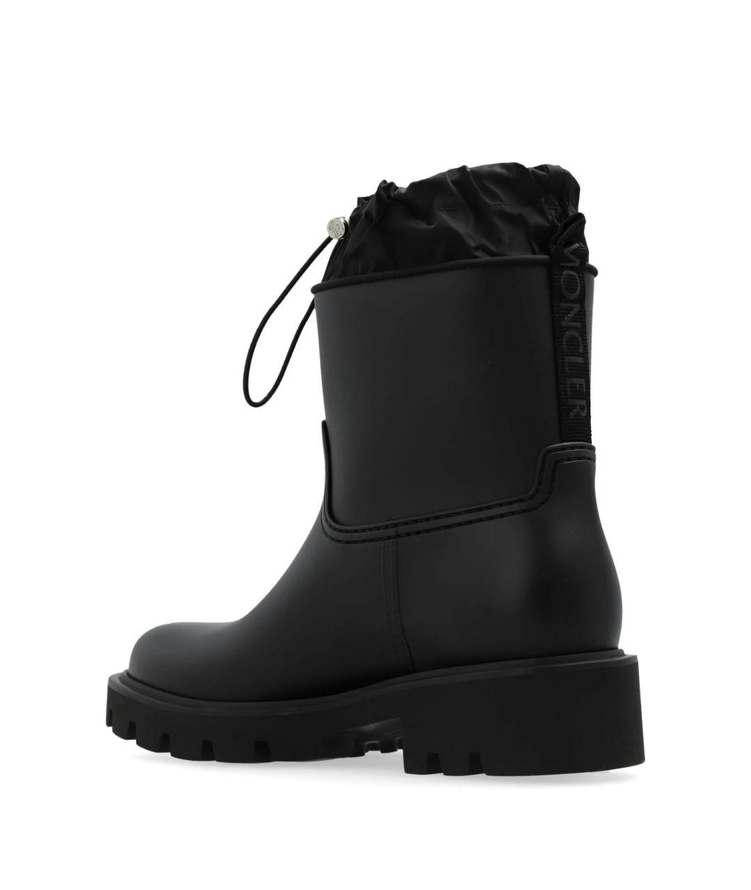 MONCLER Черные резиновые сапоги, фото 3