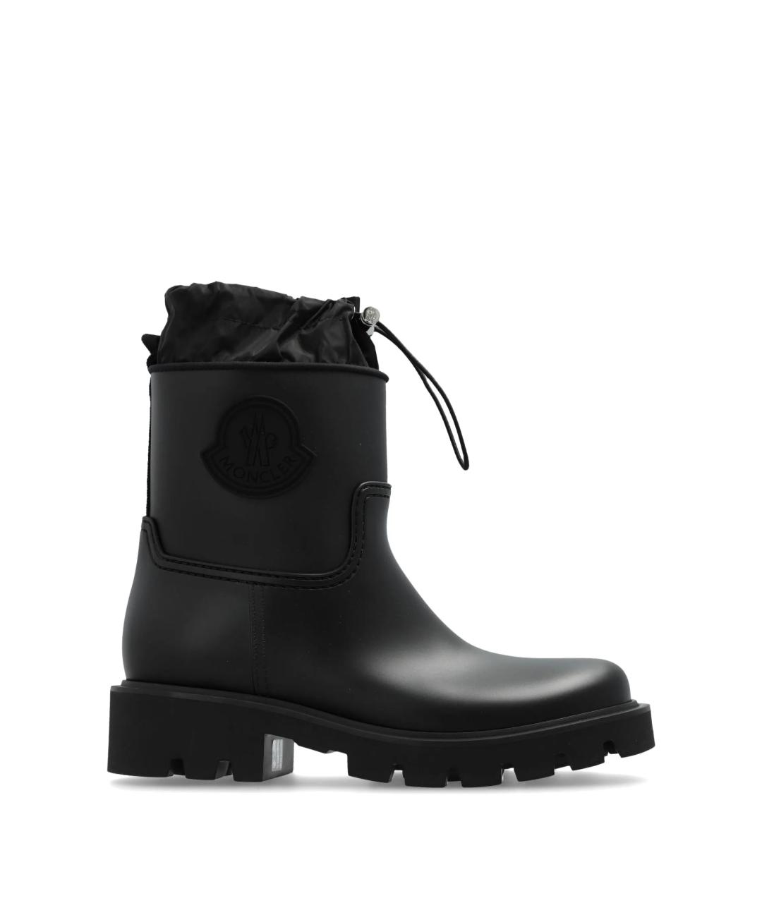 MONCLER Черные резиновые сапоги, фото 5