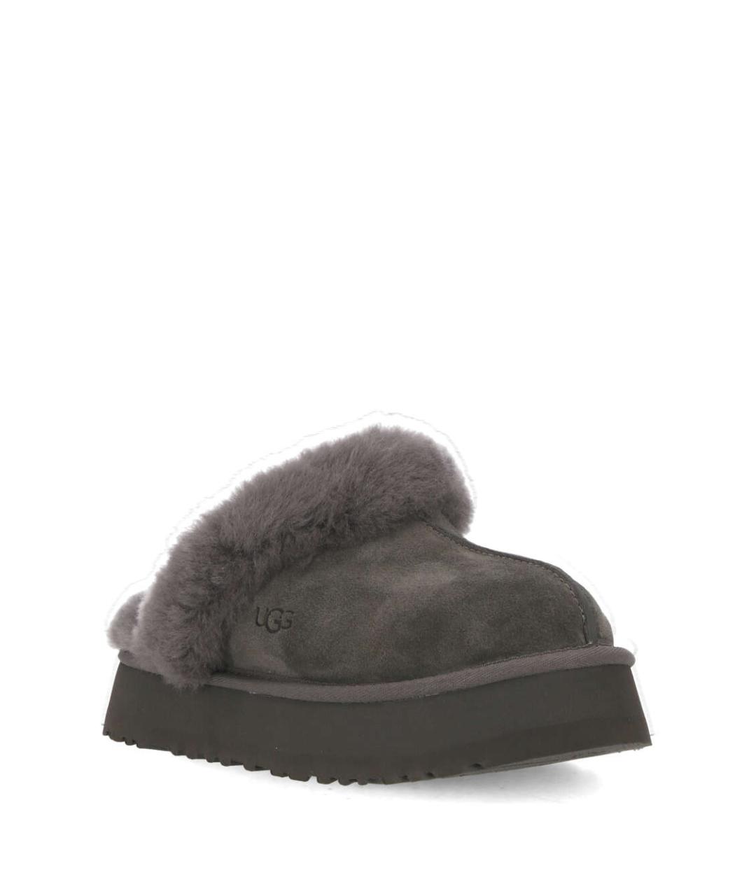 UGG Серые замшевые сабо, фото 2