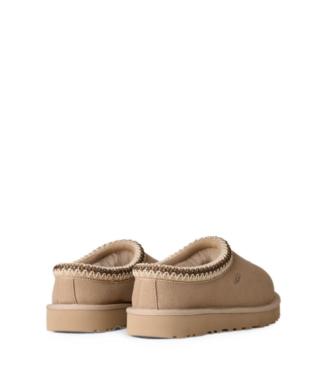 UGG Бежевые замшевые сабо, фото 4