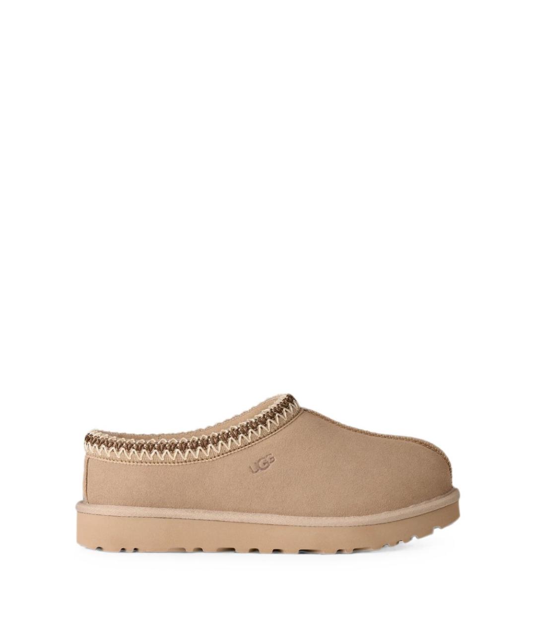 UGG Бежевые замшевые сабо, фото 6