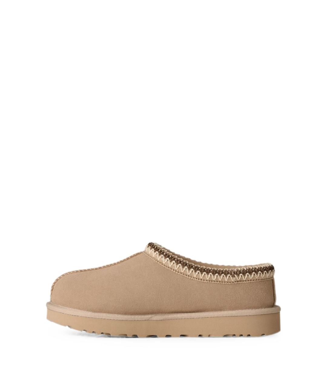 UGG Бежевые замшевые сабо, фото 5