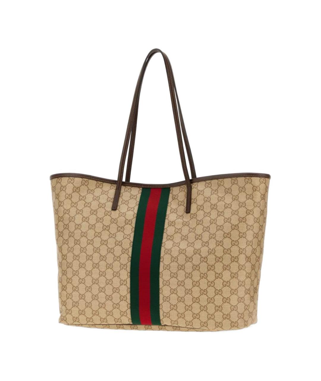 GUCCI Бежевая сумка тоут из канвы, фото 2
