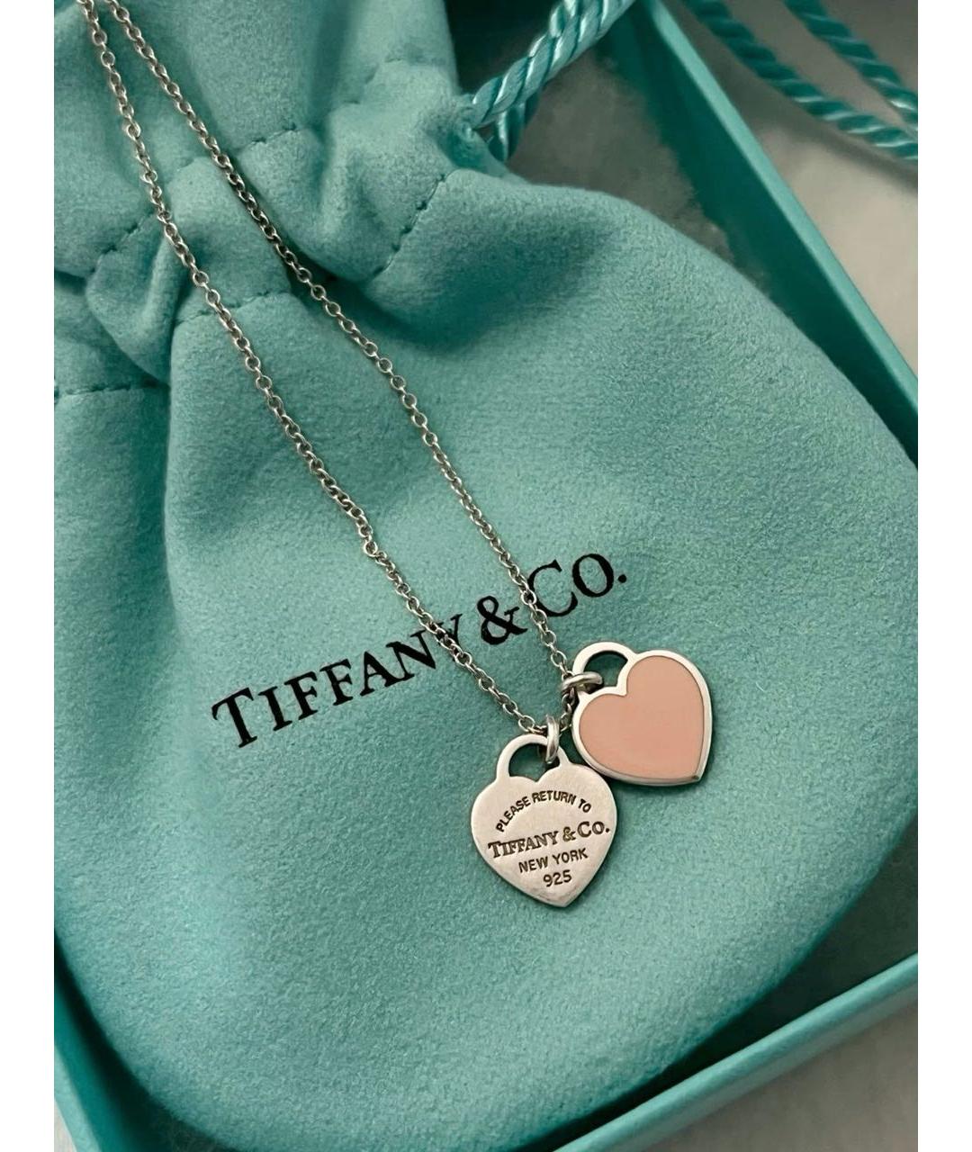 TIFFANY&CO Розовая серебряная подвеска, фото 4